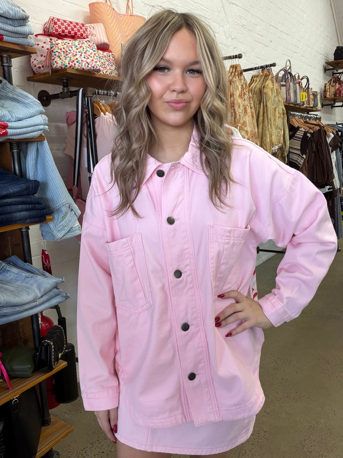 Dale Shacket - Pink