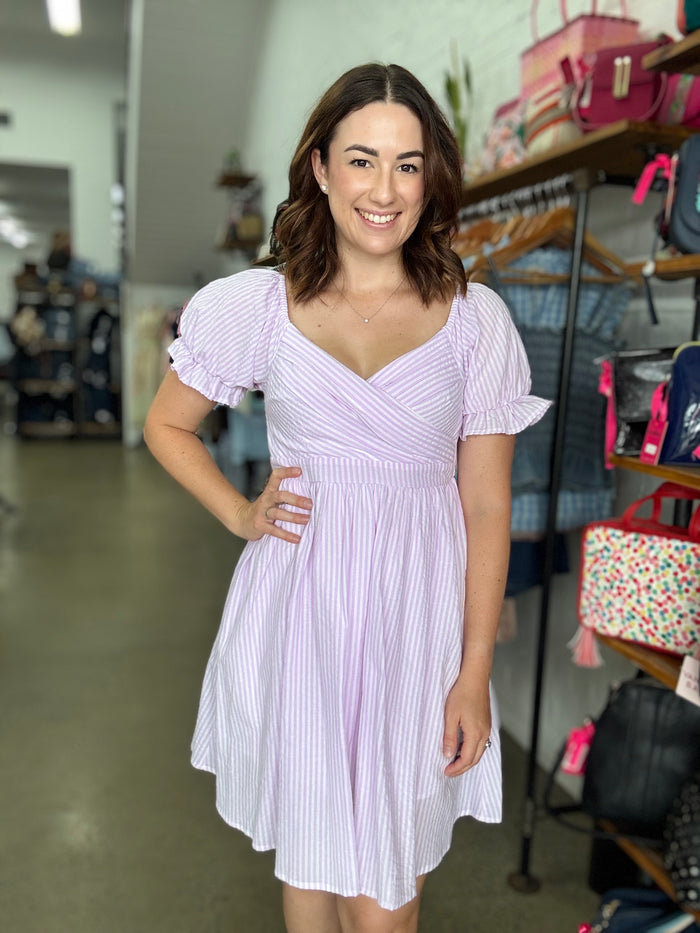 Stella Dress - Pink Stripe