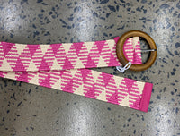 Boutique Belt - Hot Pink & Cream