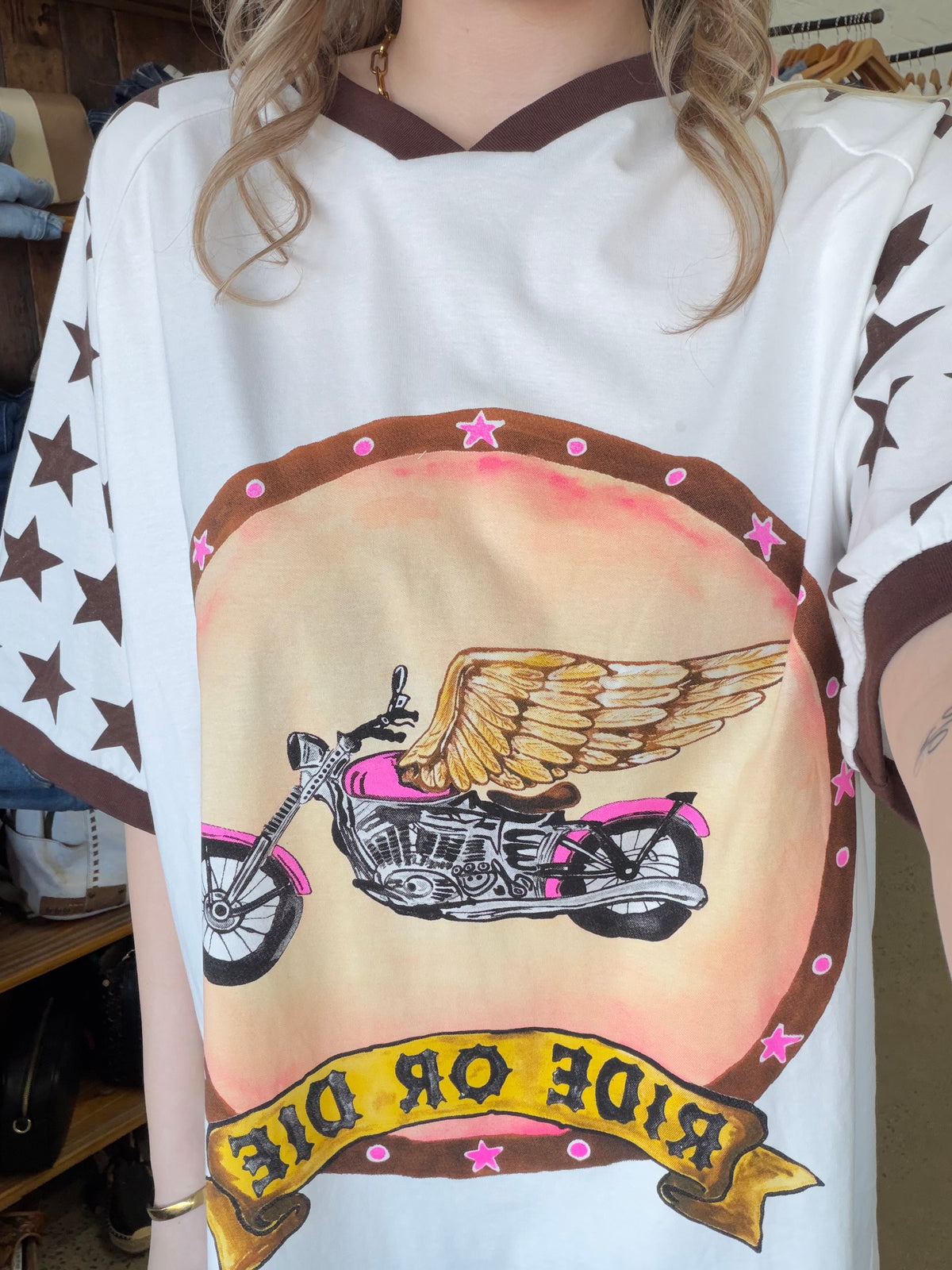 Ride Or Die Oversized Tee - White