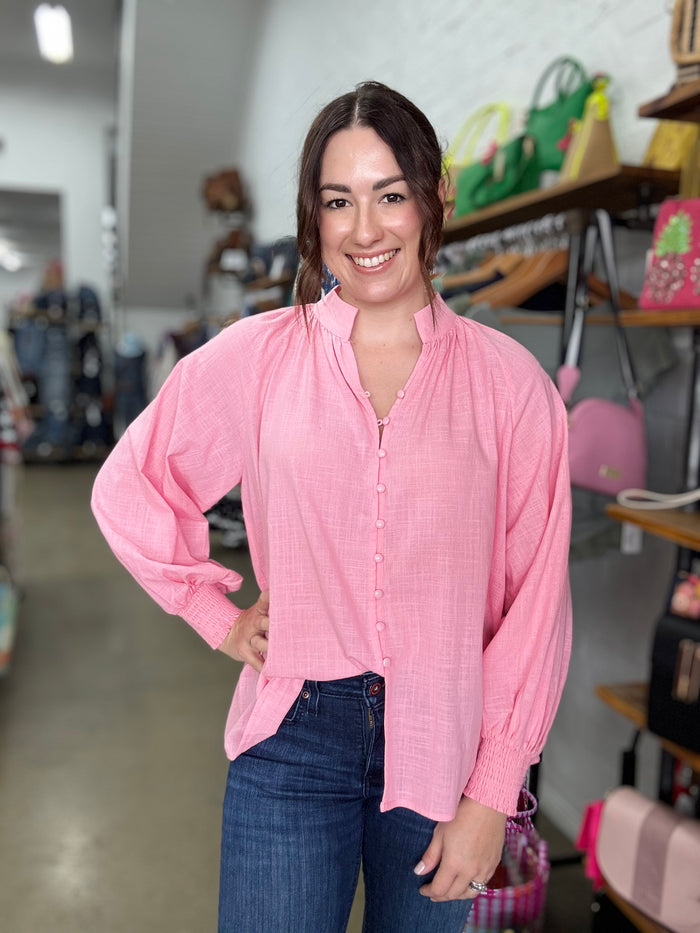 Ledger Top - Pink