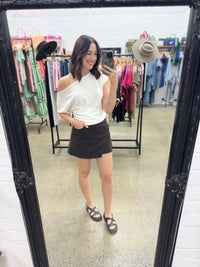 Lenni Mini Skort - Brown