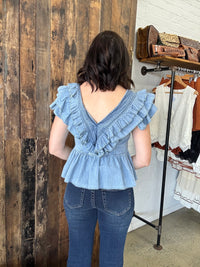 Gabrielle Top - Denim