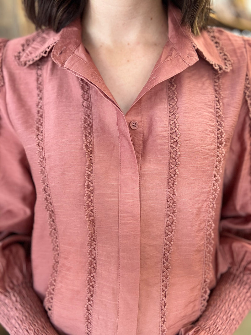 Edith Top - Dusty Pink