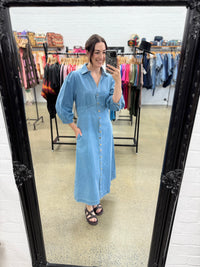 Ronnie Maxi Dress - Light Denim