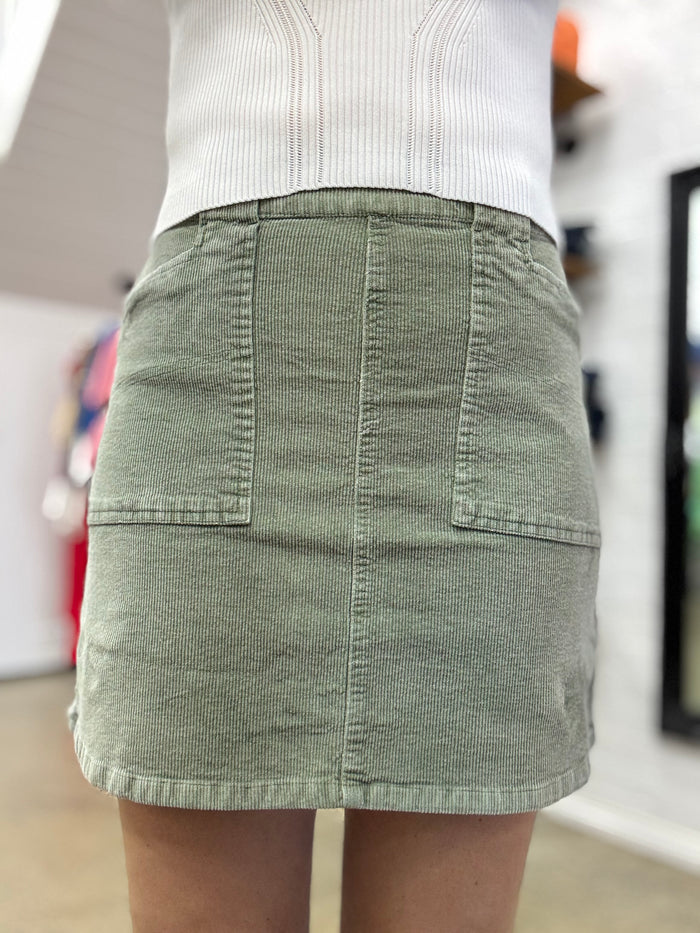 Jayda - Olive Skirt