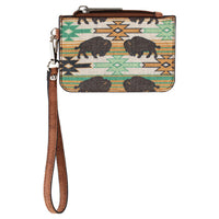 Red Dirt Hat Co Mini Card Wallet - Aztec Bison