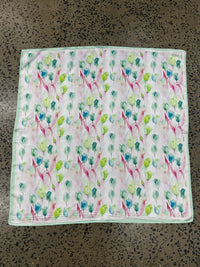 Western Wild Rag - Watercolour Tulips (Green)