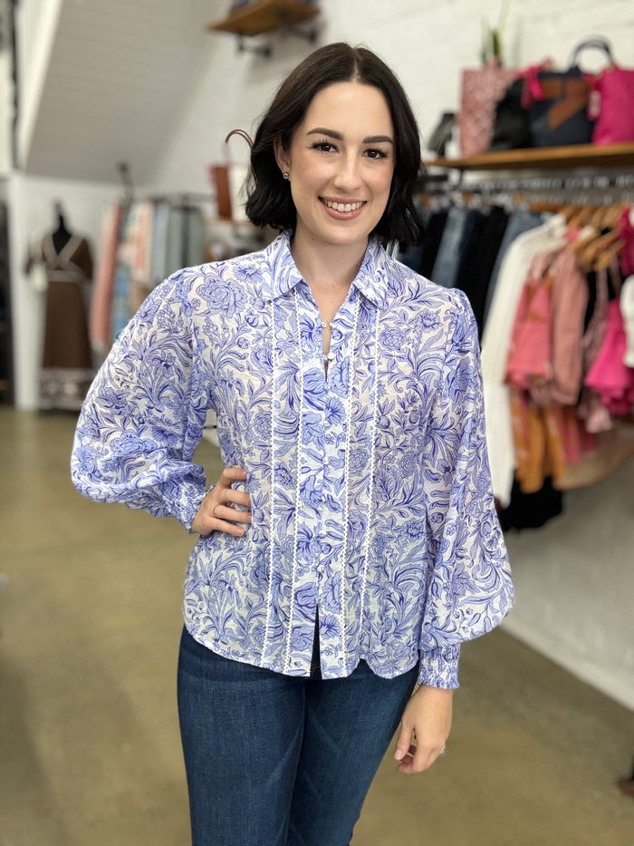 Chelsea Top - Blue