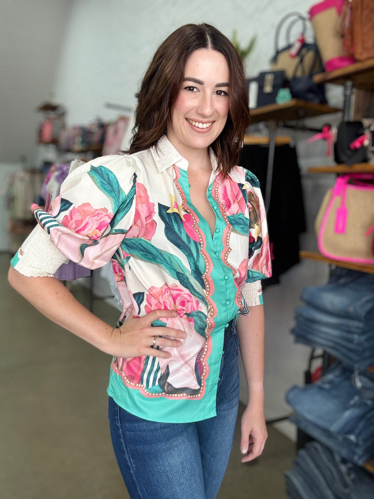 Marisol Top - Garden Floral