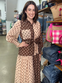 Becca Maxi Dress - Polka Dots