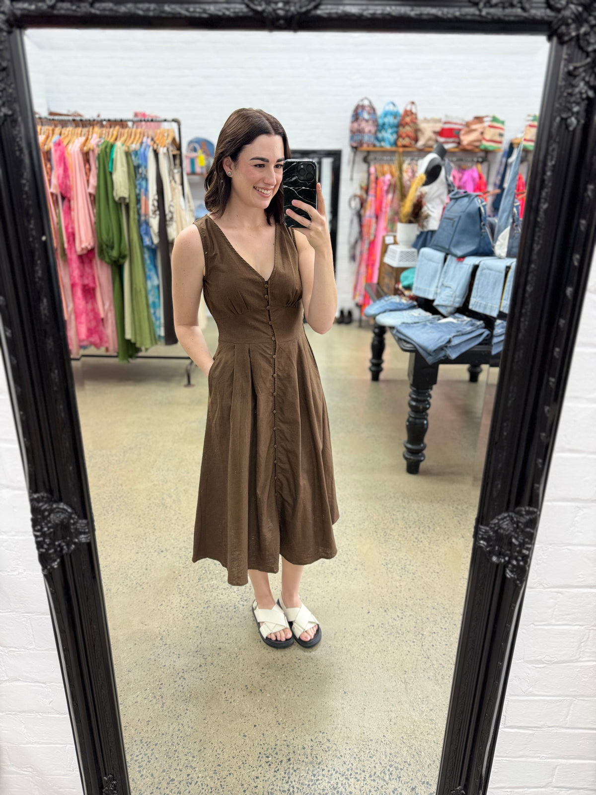 Gia Dress - Chocolate