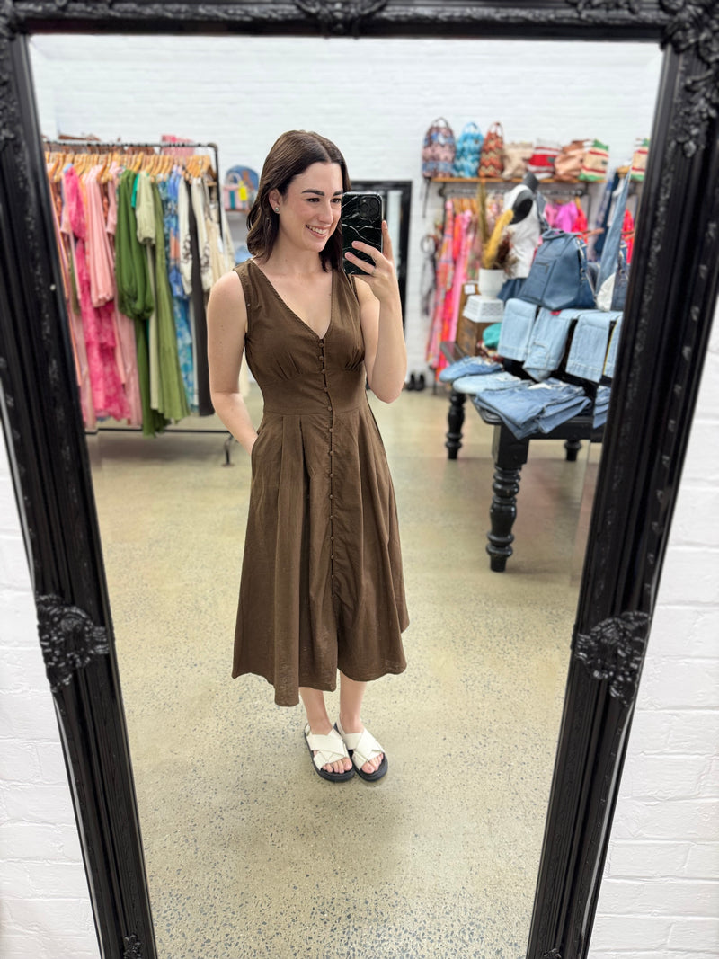 Gia Dress - Chocolate