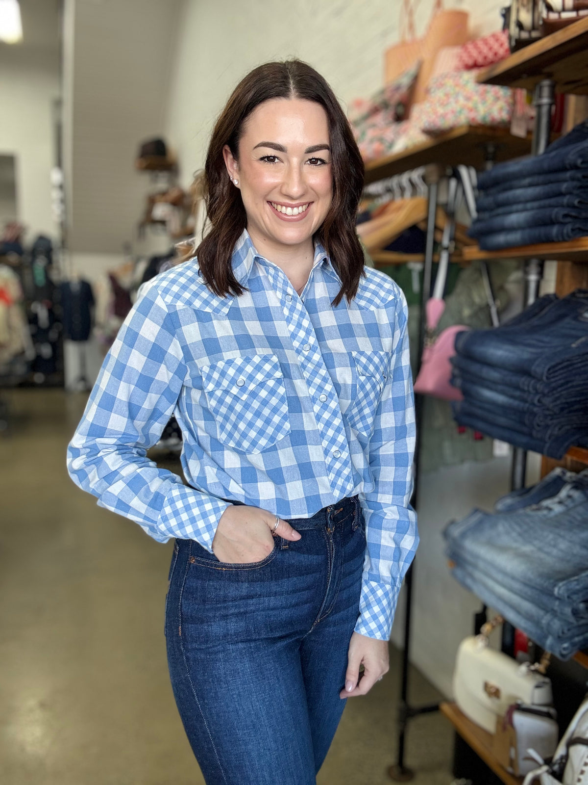 Whitley Top - Heirloom Blue