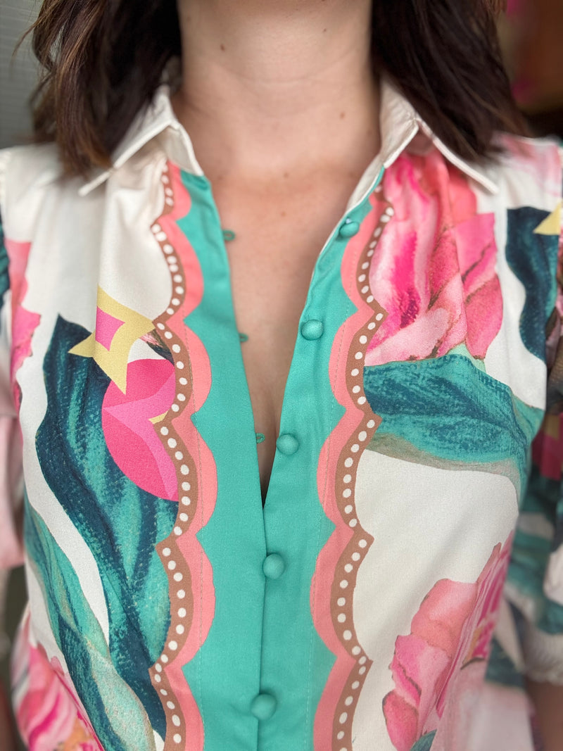 Marisol Top - Garden Floral