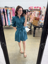 Capri Dress - Pine Green