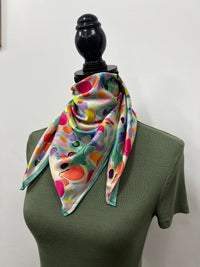Western Wild Rag - Abstract Watercolour (Green)