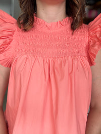 Marlowe Top - Dusty Coral