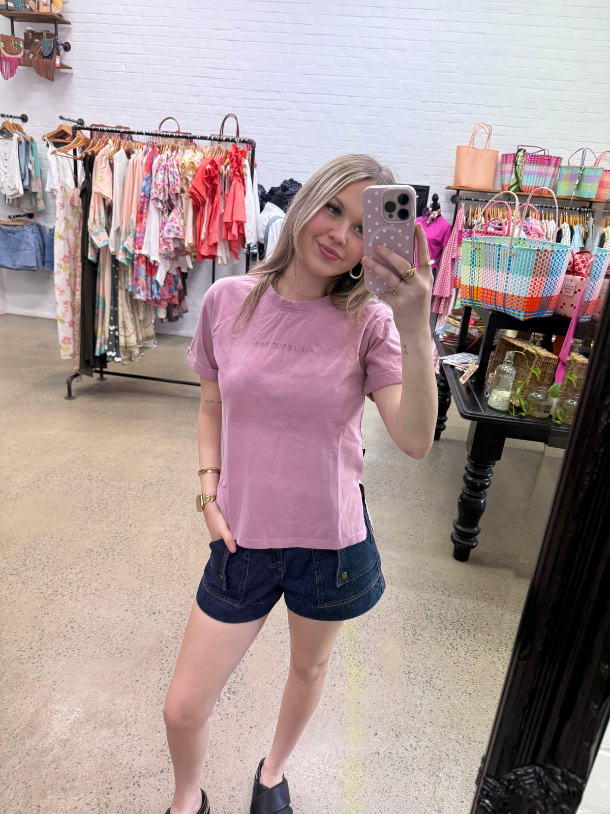 AAE Washed Tee - Quartz Pink