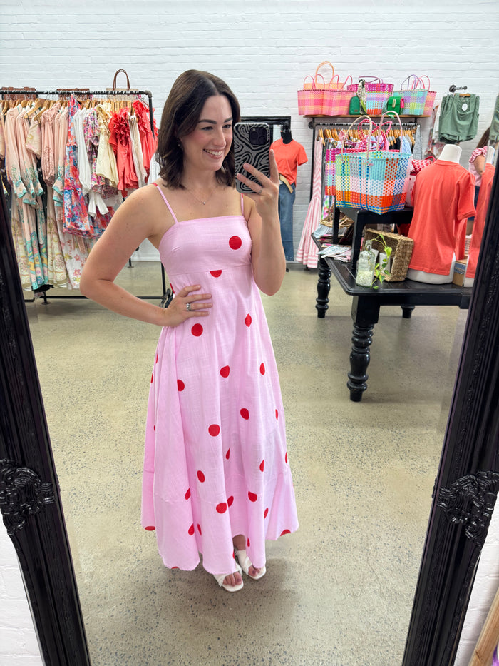 Florence Maxi - Pink & Red