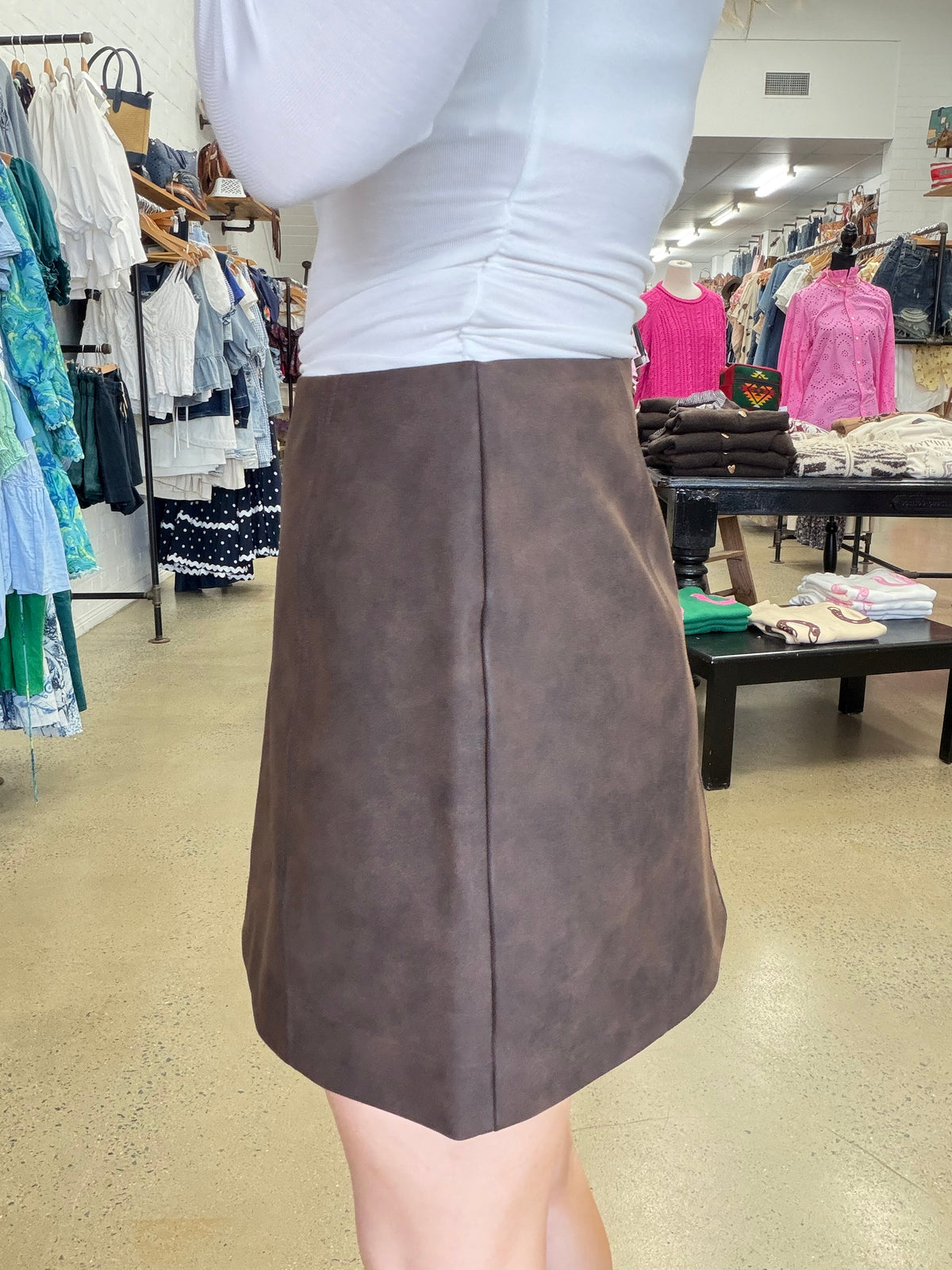 Vanner Mini Skirt - Coffee