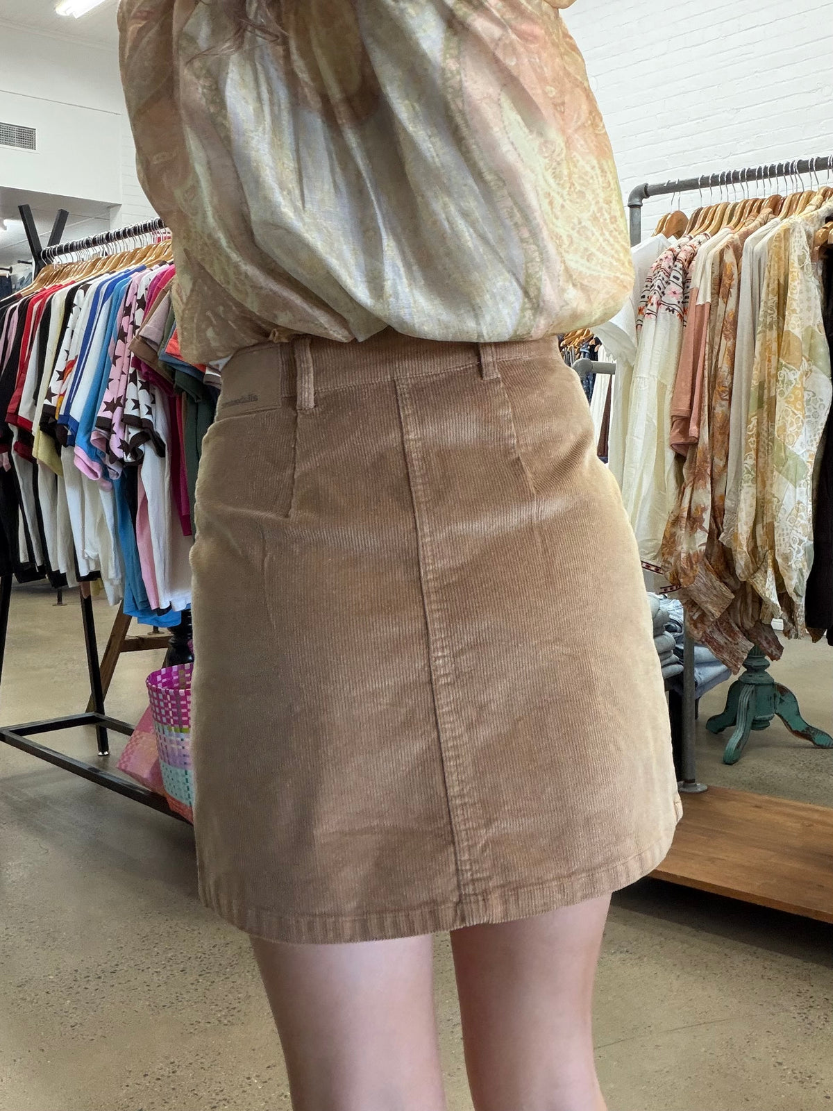 Bambi Cord Skirt - Tan