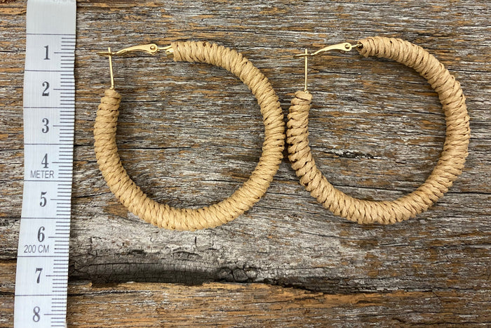 Earrings - Rattan Hoop Earrings