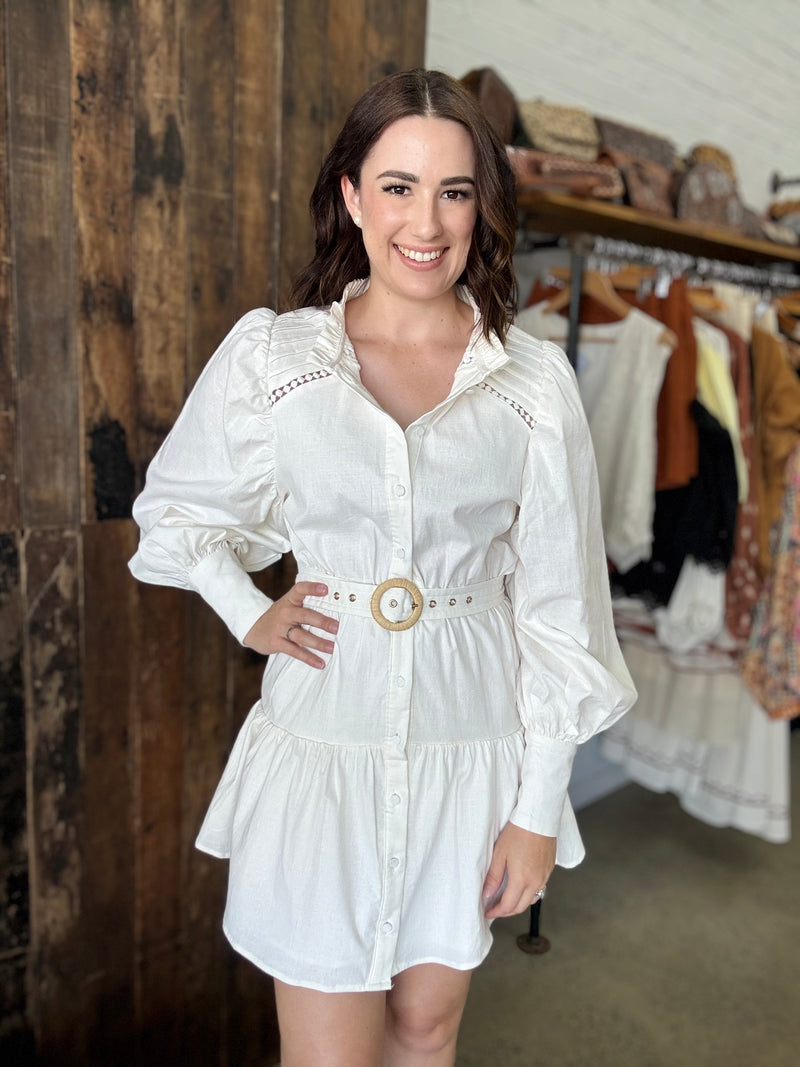 Mildread Dress - White