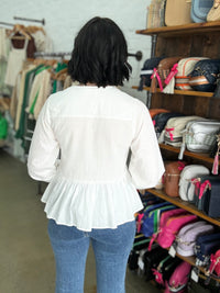 Mamie Top - White