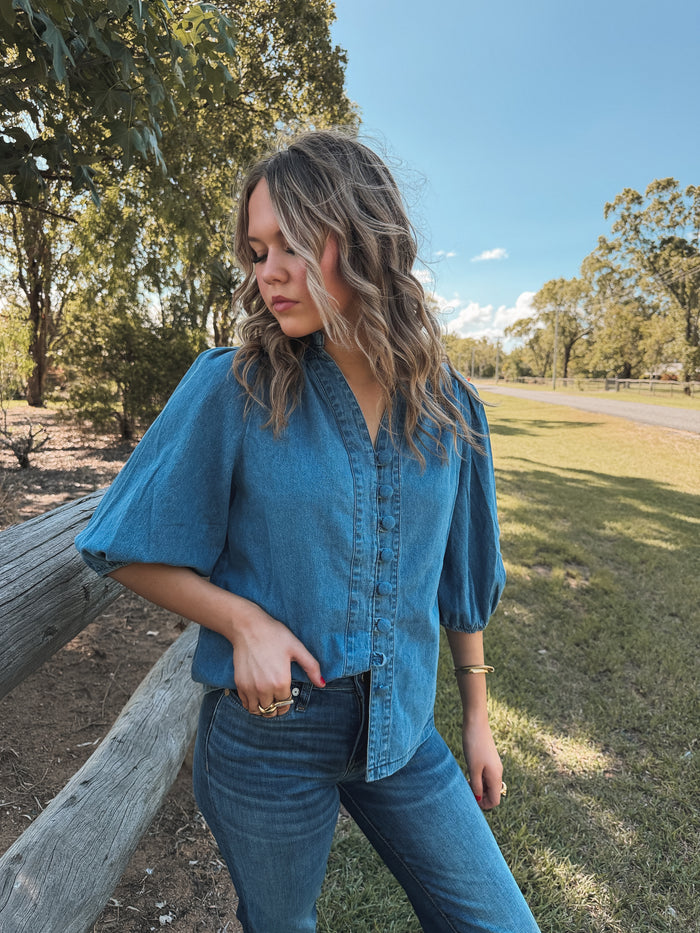 Maverick Top - Deep Denim