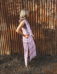 LJC Sumba Dress - Static Plaid