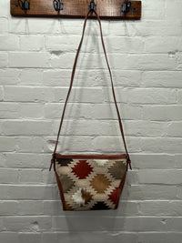 Winnie - Colour Block Aztec Cowhide Crossbody