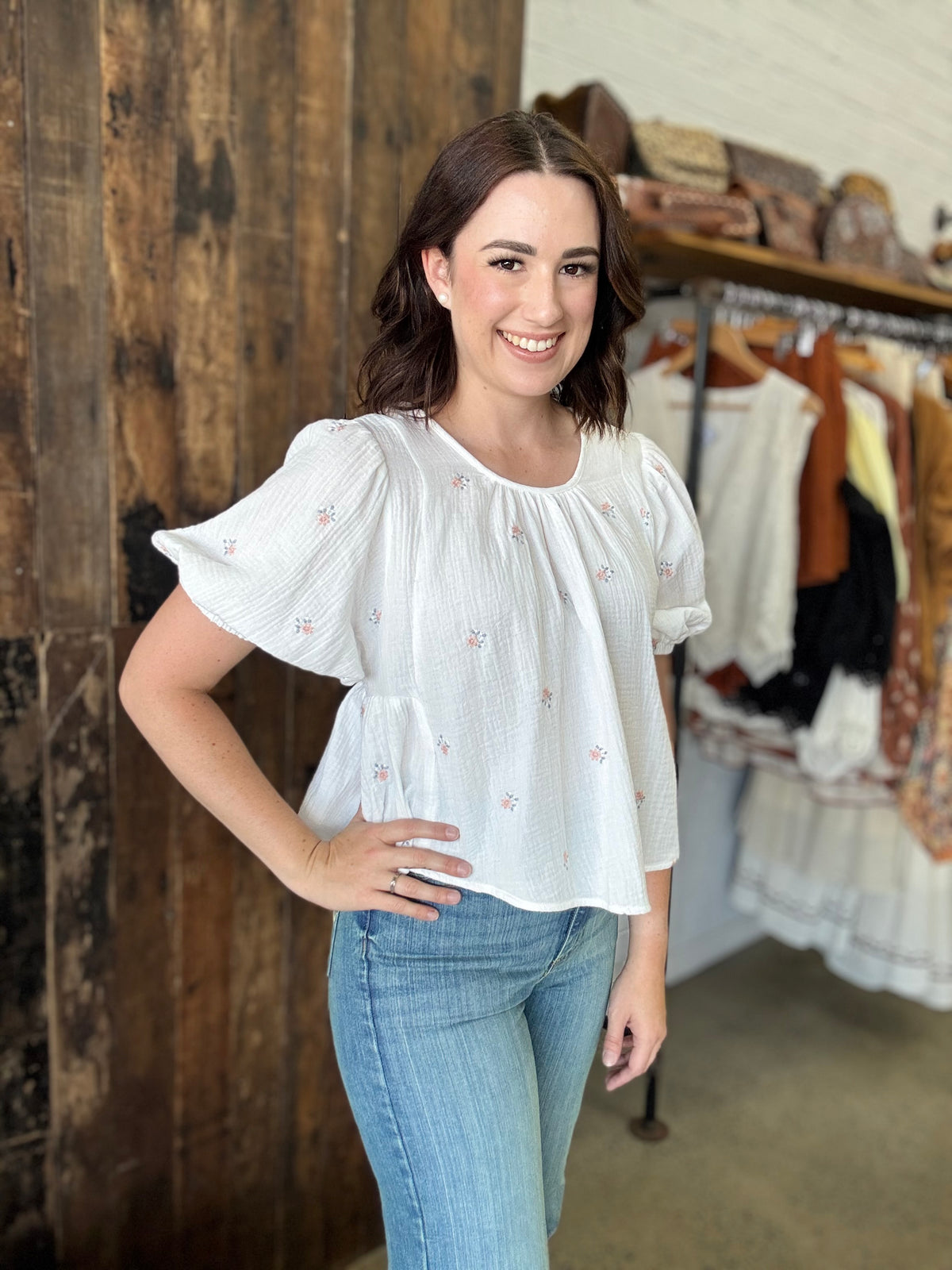 Florence Top - White