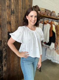 Florence Top - White