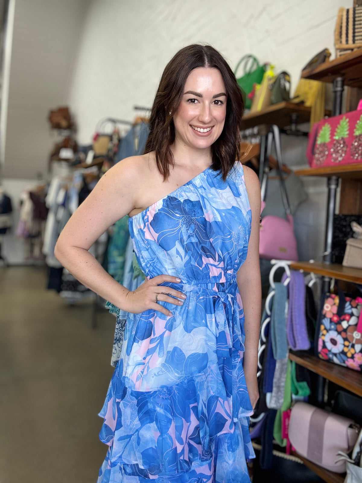 Flora Maxi Dress - Blue Floral