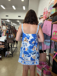 Talula Mini Dress - Blue Floral