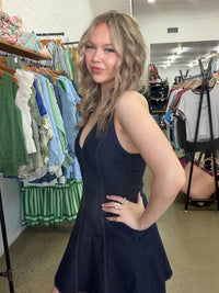 Rory Mini Dress - Dark Denim