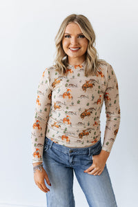 Taylor Top - Bronc Lasso Desert