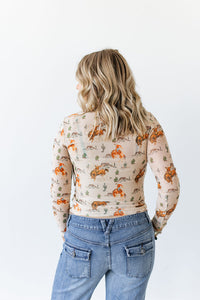Taylor Top - Bronc Lasso Desert