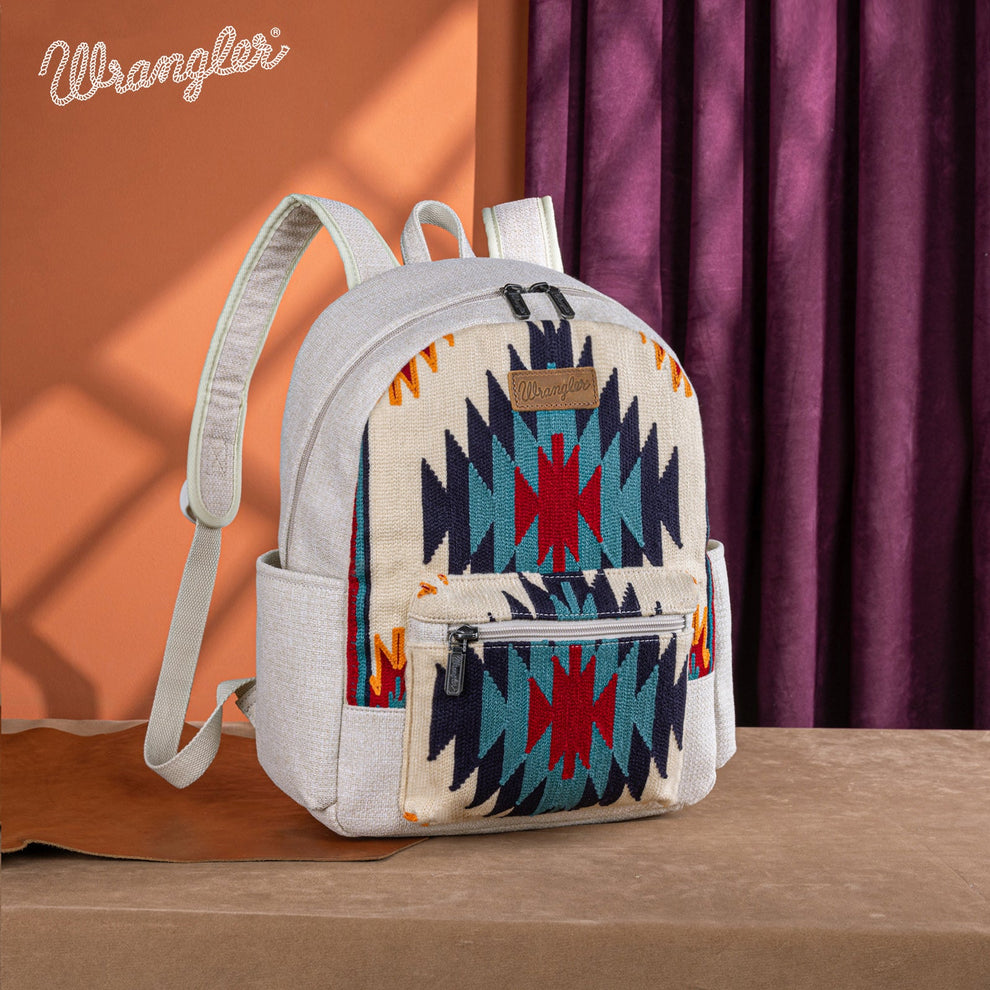 Wrangler Aztec Knitted Backpack - Tan (WG174-91153TN)