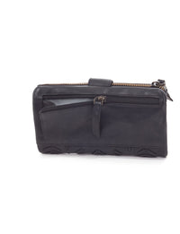 Ardrossan Braided Leather Wallet - Black