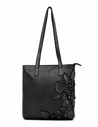 Flinders Floral Tote - Black