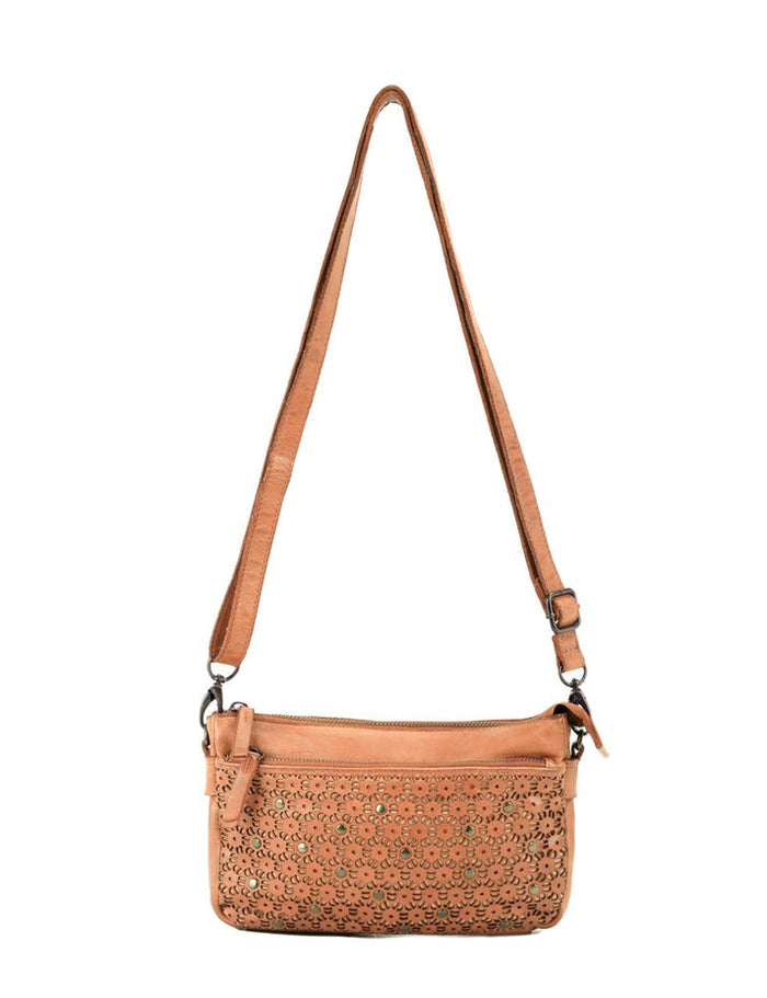 Bowral Laser Cut Crossbody - Tan
