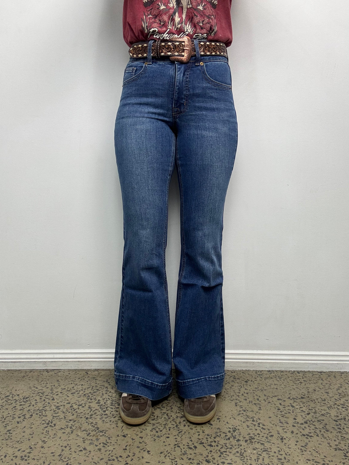 Rock & Roll Cowgirl Jeans - BW5HD09757 - Double Waistband High Rise Trouser