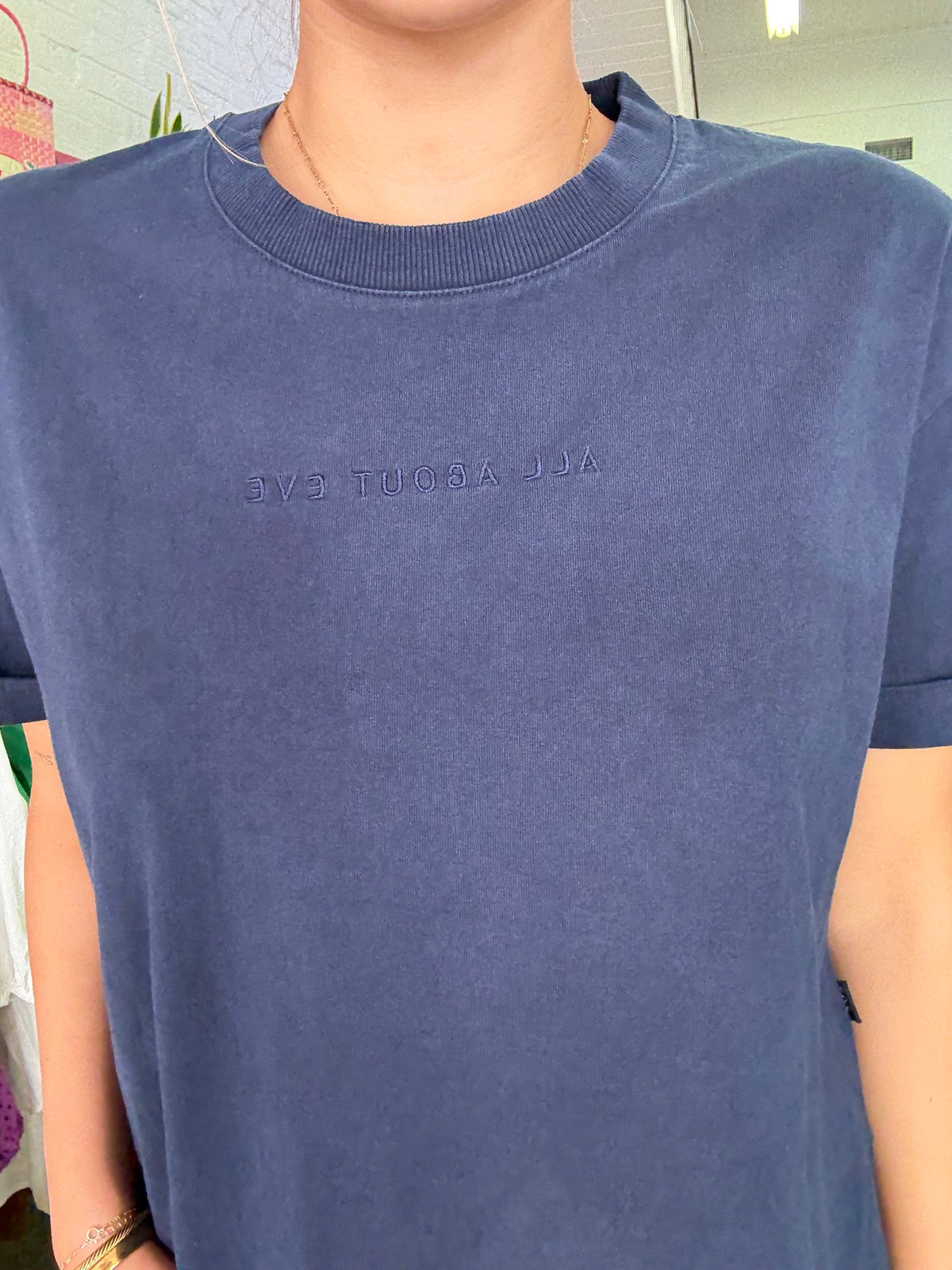 AAE Washed Tee - Navy