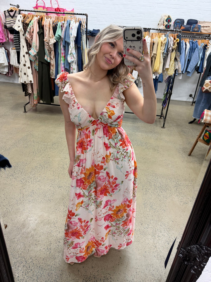 Aurora Maxi Dress - Blush Floral