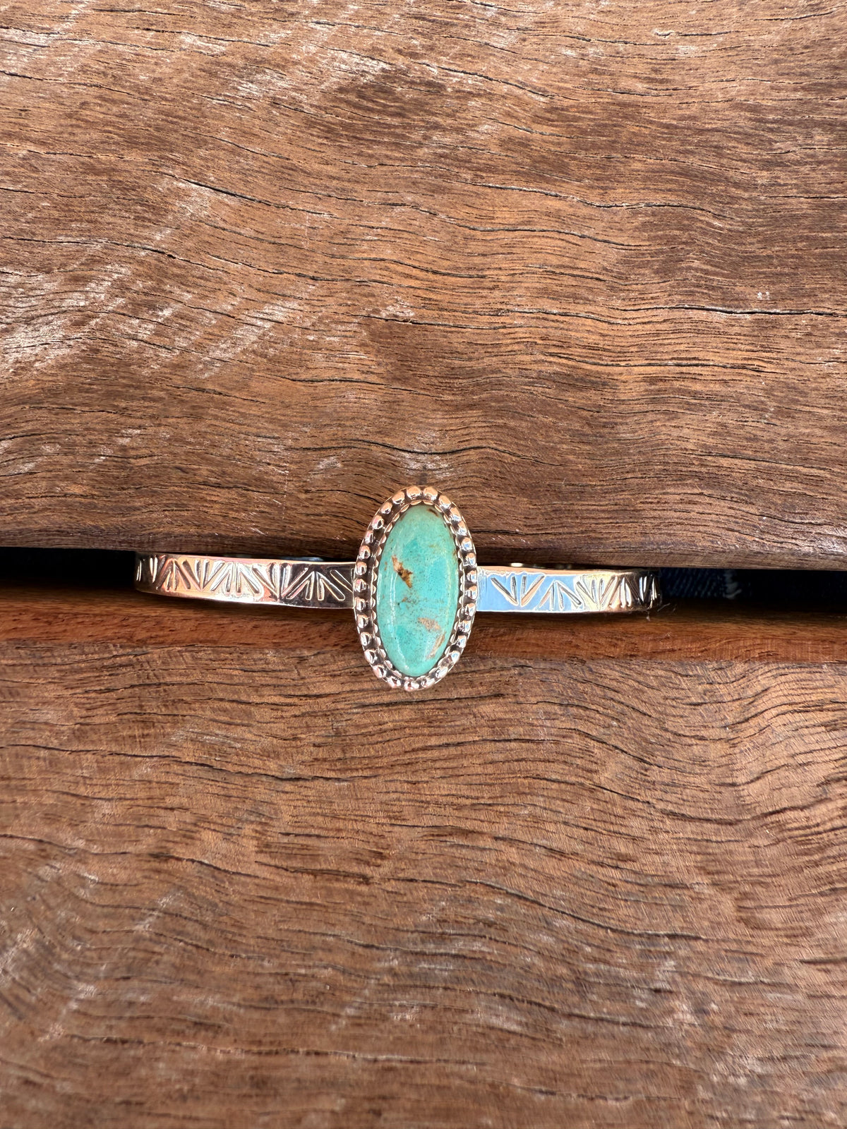 Patchwork Cuff - Turquoise Stone
