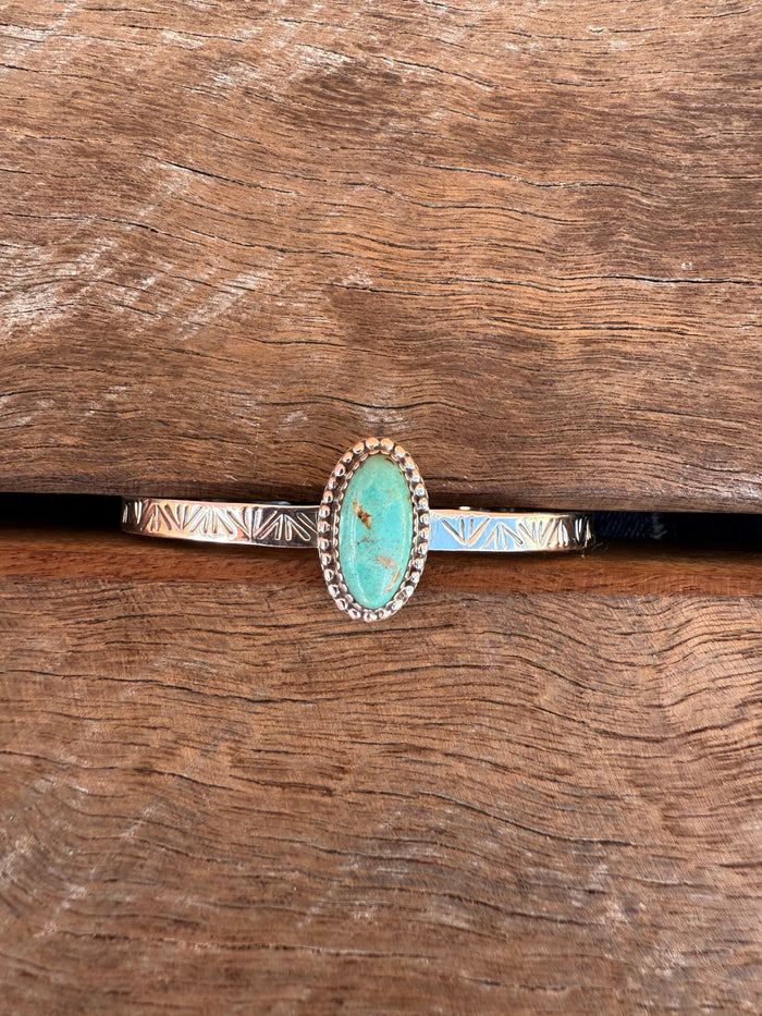 Patchwork Cuff - Turquoise Stone