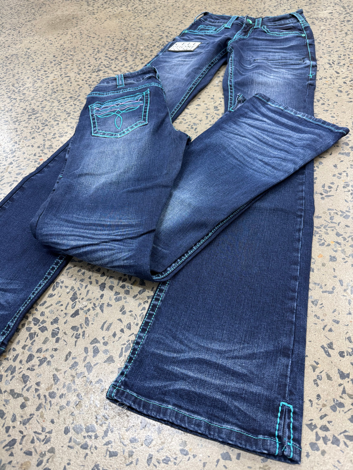 Cowgirl Tuff Jeans - Colorful Bootstitch