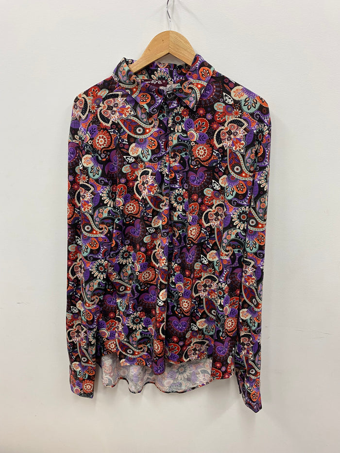 Cowgirl Tuff Pullover Arena Shirt - Multi Colour Paisley